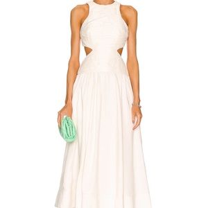 AJE Introspect Pleated Cut Out Midi Dress
- new with tags